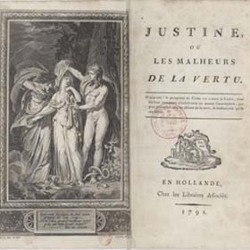  couverture interieure de Justine ou les malheurs de la vertu